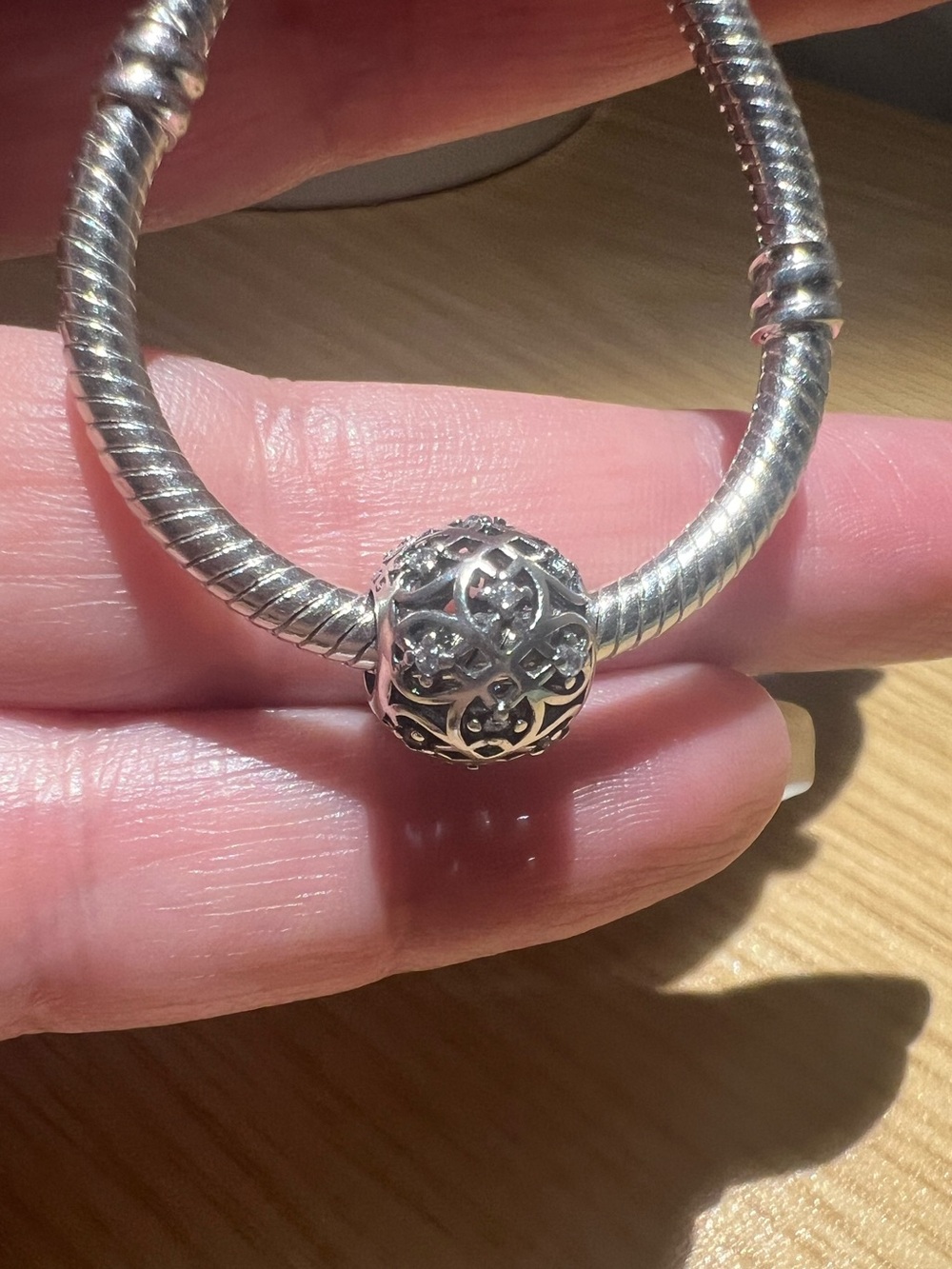 Openwork Filigree Charm - Picture 4 of 10